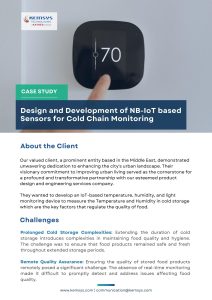 Development of NB-IoT based Sensors for Cold Chain Monitoring Development of NB-IoT based Sensors for Cold Chain Monitoring